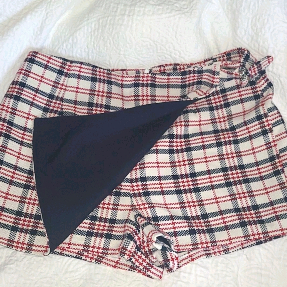 Plaid Skort